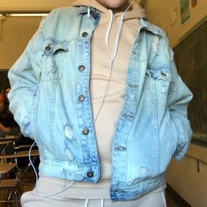 Distressed Zara denim jacket